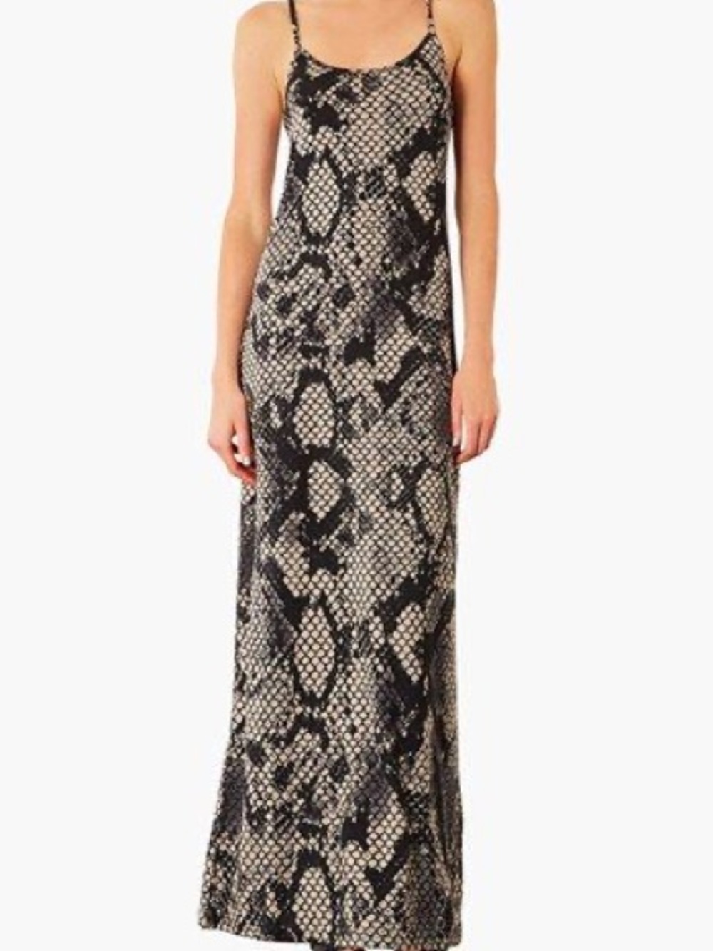 Topshop Snake Print Maxi Dress